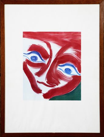 Misure disegno: Cm 33,5x28 Cornice presente.