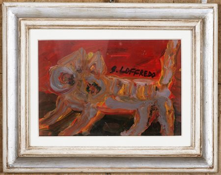 Firmato al centro. Autentica dell'artista su fotografia. Al retro a...