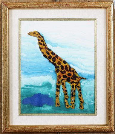 Autentica dell'artista su fotografia. Al retro firma e anno. Cornice presente.