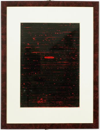 Al retro titolo, firma e anno. Cornice presente.