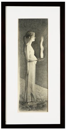 Autentica dell'artista su fotografia. Al retro firma e anno. Presente sul...