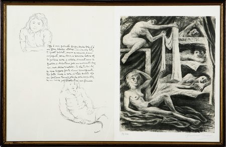 Tiratura: 72/150 Tiratura e firma "Gardenia Badodi" in basso a destra. Al...