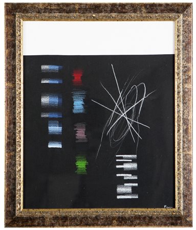 Firma in basso a destra. Cornice presente. Autentica dell'artista su fotografia.