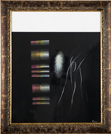 Cornice presente. Autentica dell'artista su fotografia.