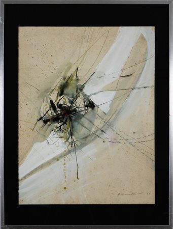 Firma e data in basso a destra. Cornice presente.