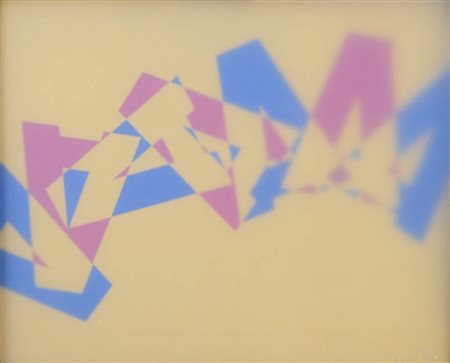 RENATO SPAGNOLI 1928 " 7128 ", 1971 Tecnica mista e plexiglass, cm. 50 x 62...