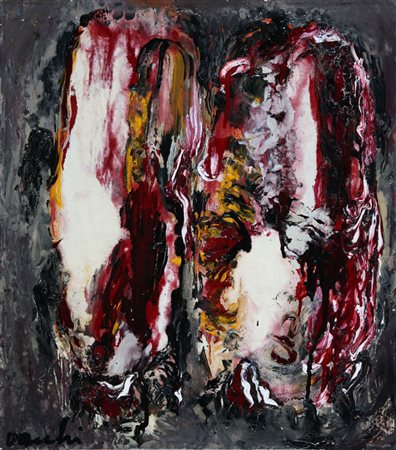 SERGIO VACCHI 1925 " I farfalloni secondo Momi ", 1958 Olio su tela, cm. 45 x...