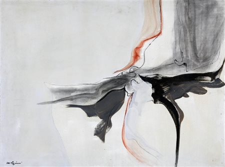 RENATO VOLPINI 1934 Senza titolo, 1960 Olio su tela, cm. 74 x 98 Firmato in...