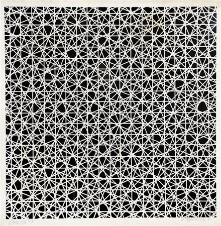 FRANCOIS MORELLET 1926 Senza titolo Litografia su carta, cm. 48 x 48 Firmato...