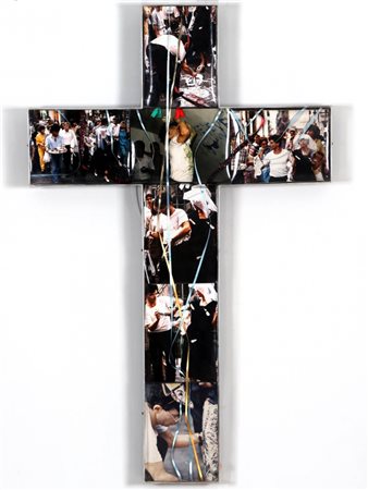 GIUSEPPE DESIATO 1935 " Processione spaccanapoli ", 1994 Assemblaggio,...