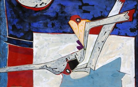 GIANNI DOVA 1925 - 1991 Senza titolo, 1957 Tempera su carta telata, cm. 30 x...