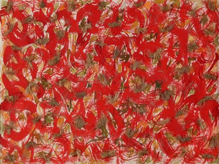 ANGELO SAVELLI 1911 - 1995 " Per cravatta da sport ", anni 50 Tecnica mista e...