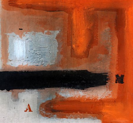 VALERIANO TRUBBIANI 1937 Senza titolo, 1960 Olio su tavola, cm. 34 x 37...