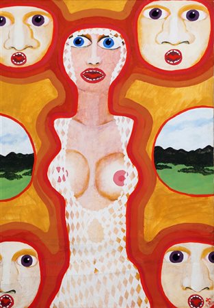 ROBERT ZEPPEL - SPERL 1944 - 2005 Senza titolo, 1972 Olio su tela, cm. 70 x...