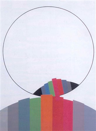 55. EUGENIO CARMI 1920 " Instabilità con feed - back ", 1970 Tempera e...