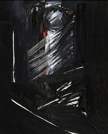 PIERO RUGGERI 1930 - 2009 Senza titolo, anni 70 Olio su tela, cm. 60 x 50...