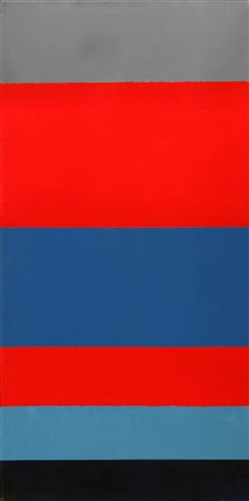 ROCCO BORELLA 1920 - 1994 Senza titolo, anni 70 Olio su tela, cm. 120 x 60...