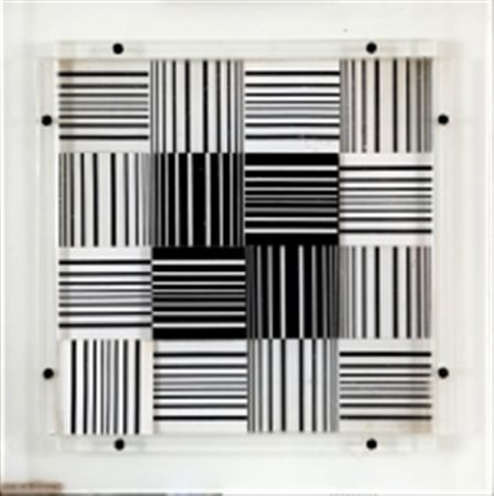 RINALDO NUZZOLESE 1918 - 1988 " Tessitura compenetrante ", anni 70...