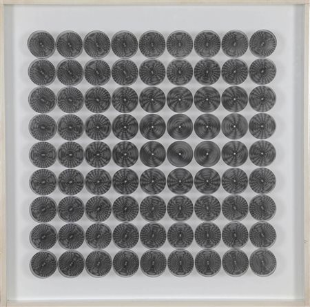 LUDWIG WILDING 1927 - 2010 " 25 ", 1967 Assemblaggio, serigrafia su tavola e...