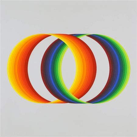 JOEL STEIN 1926 Senza titolo, 1976 Acrilico su tela, cm. 80 x 80 Firmato e...