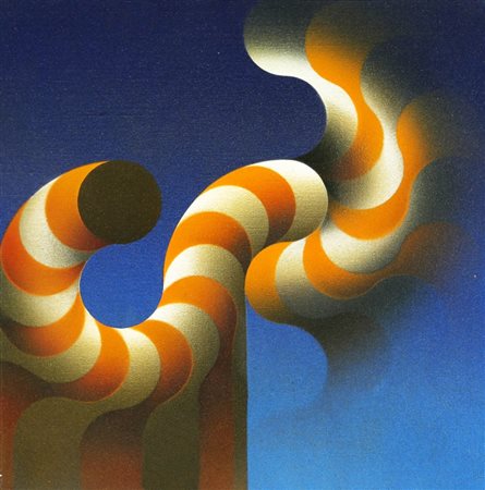 JULIO LE PARC 1928 " Modulation 880 ", 1986 Acrilico su tela, cm. 30 x 30...