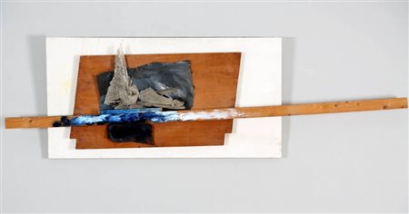 CLAUDIO PARMIGGIANI 1943 Senza titolo, 1985 Assemblaggio, pittura, legno,...