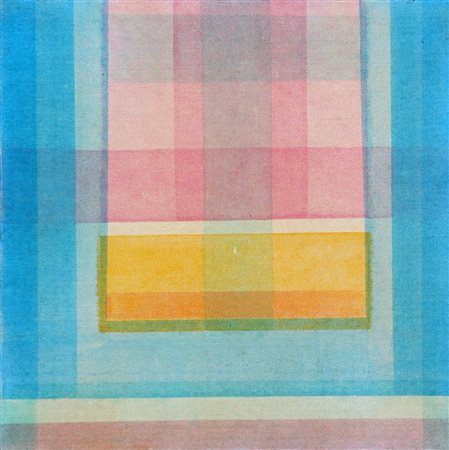 VITTORIO MATINO 1943 " Porta colorata ", 1972 Acrilico su tela, cm. 50 x 50...