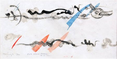 ABIDIN ELDEROGLU 1901 - 1974 Senza titolo, 1970 Tecnica mista su carta, cm....