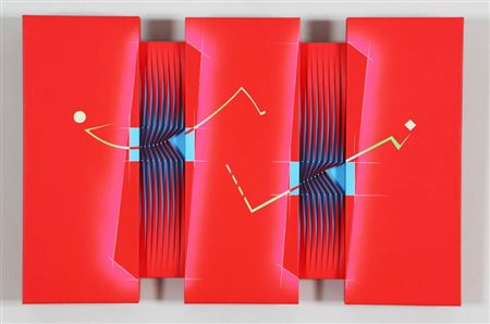 ALBERTO BIASI 1937 " Fachiri ", 2008 Acrilico e tecnica mista su tela, cm. 35...