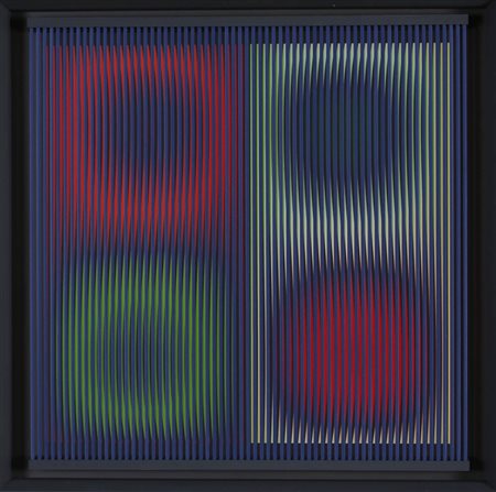 ALBERTO BIASI 1937 " Niente titolo (ottico - dinamico) ", 1998 Tecnica mista...