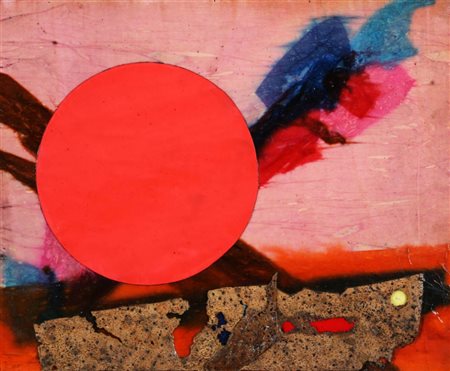 ROBERTO CRIPPA 1921 - 1972 " Soleil ", 1971 Tecnica mista e collage su...