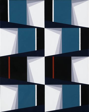 OSWALDO SUBERO 1934 " El color en el Espacio n. 12 ", 1980 Acrilico su tela,...