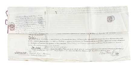 Documento pergamenaceo della Court of Probate (Tribunale di successione) di...