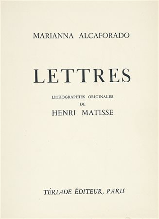 Alcaforado Marianna, Lettres portugaises. Lithographies originales de Henri...