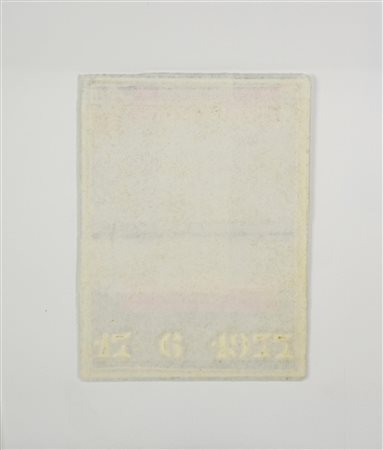 Enzo Bersezio BIOGRAFICO - 17 6 1977 tecnica mista su carta, cm 13,5x9,5 sul...