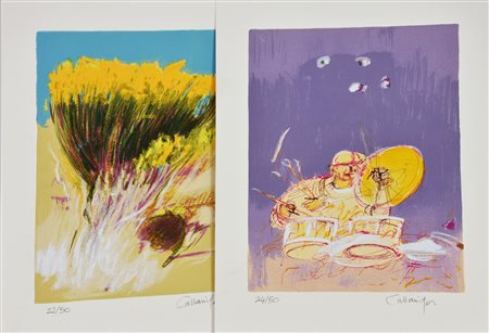 Giancarlo Cazzaniga SENZA TITOLO serigrafie, cm 35x25 ciascuna; es. 22/50...