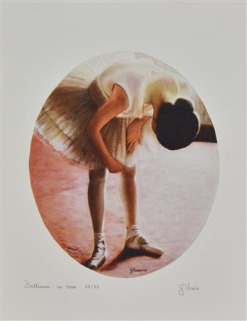 Gaetano Vicari BALLERINA IN ROSA, 2003 fotolitografia su carta, cm 35x25; es....