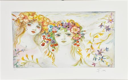 Felicita Frai ARMONIA serigrafia, cm 35x50; es. P.A. firma e timbro a secco...