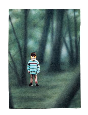 LUIGI PRESICCE(1976)Philophobia2002Collage e acrilico su tela36 x 26 cmFirma...