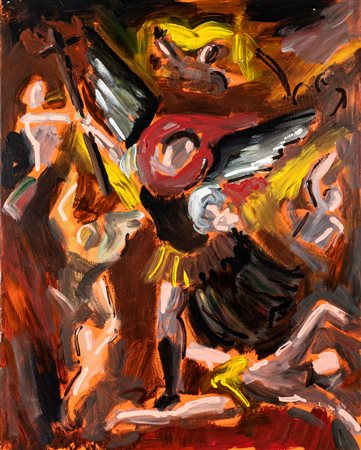 MAURO MAFFEZZONI(1960)San Michele Arcangelo atterra Lucifero - Cover...