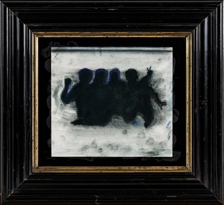 TONY JUST(1969)Senza titolo2014Pastelli su carta applicata su cornice35 x...