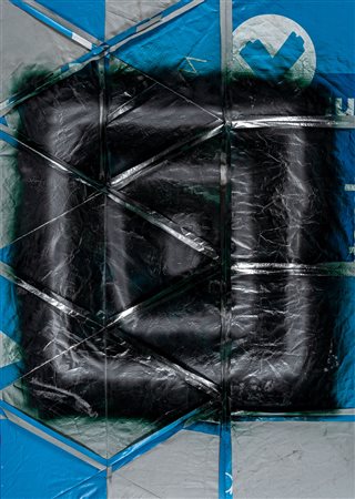 ALEXANDER WOLFF(1976)Senza titolo2013Tecnica mista e spray su tela di...