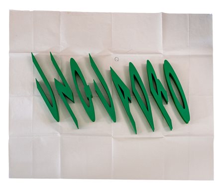 MAURIZIO ARCANGELI(1959)Un quadro1993Installazione composta da otto lettere...