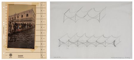 STEFAN KERN(1966)Senza titolo2001Dittico composto da un collage su carta e da...