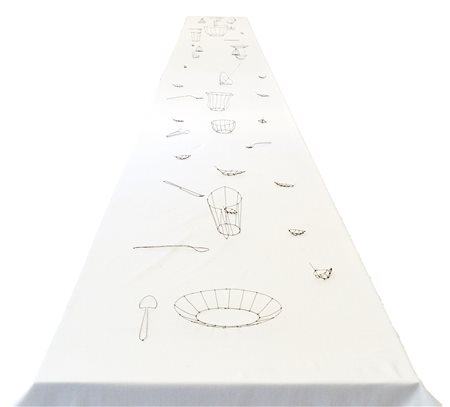 GIOVANNI DE LAZZARI(1977)Memorandum2005Installazione composta da tavolo in...