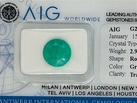 SMERALDO NATURALE COLOMBIANO 2,99 CT - PMG40103-2