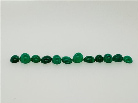 12 SMERALDI 11,62 CT - P30101-32