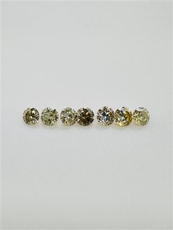 7 DIAMANTI 2,13 CT NATURAL FANCY MIX COLORS - SI1 - C31220-6