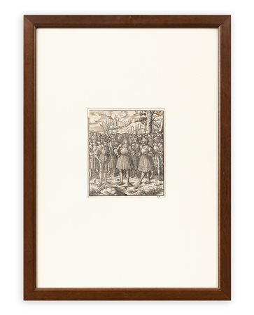 HANS BURGKMAIR - Il giovane Re Bianco con i cavalieri