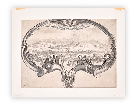 JACQUES CALLOT - Battaglia del Re Tessi e del Re Tinta